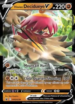 Hisuian Decidueye V — SWSH Black Star Promos #SWSH238