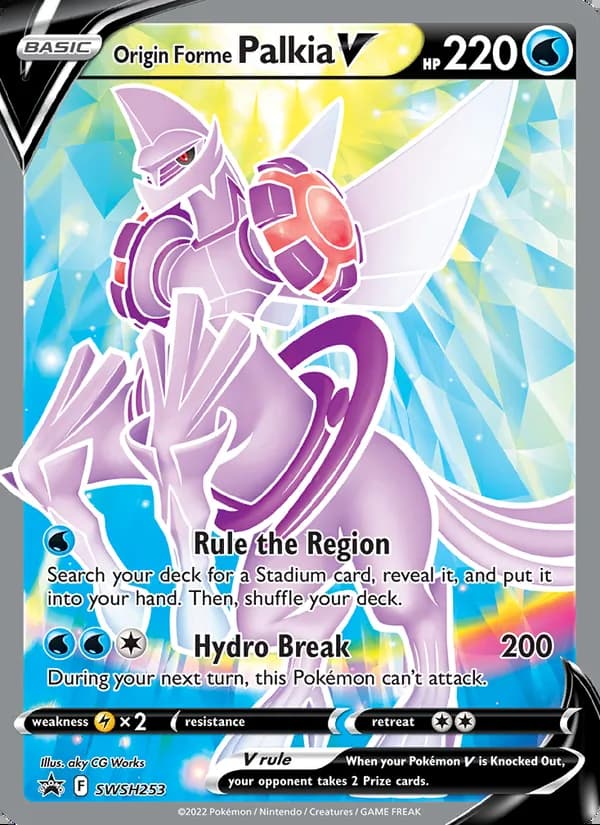Origin Forme Palkia V — SWSH Black Star Promos #SWSH253
