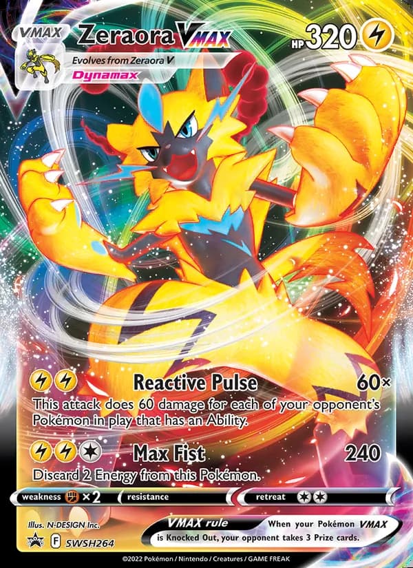 Zeraora VMAX — SWSH Black Star Promos #SWSH264