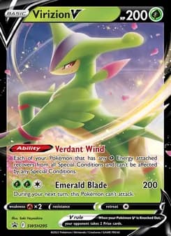 Virizion V — SWSH Black Star Promos #SWSH295
