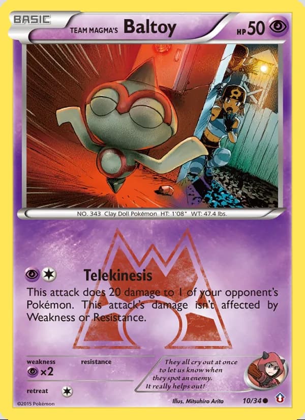 Team Magma's Baltoy — Double Crisis #10