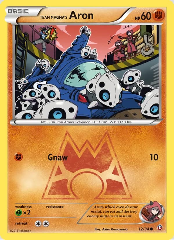 Team Magma's Aron — Double Crisis #12