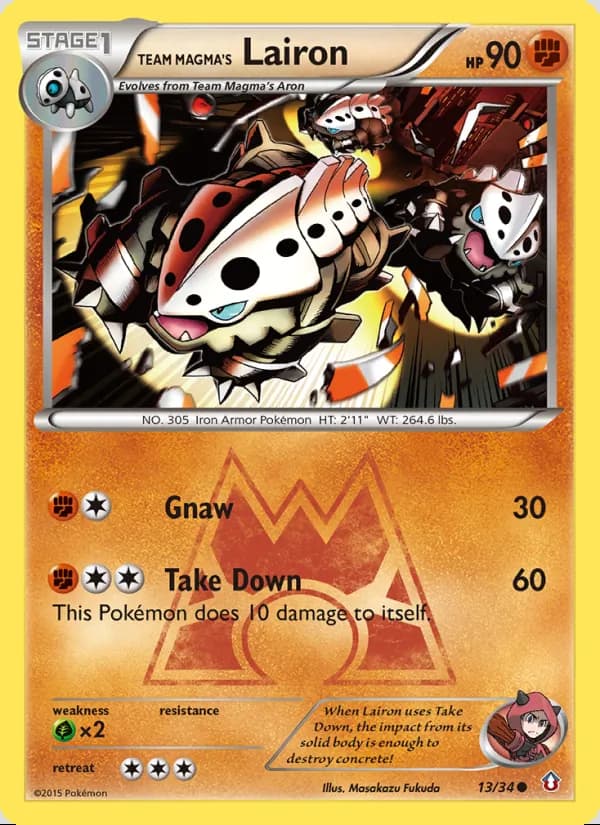 Team Magma's Lairon — Double Crisis #13
