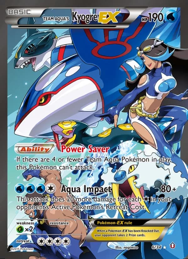 Team Aqua's Kyogre EX — Double Crisis #6