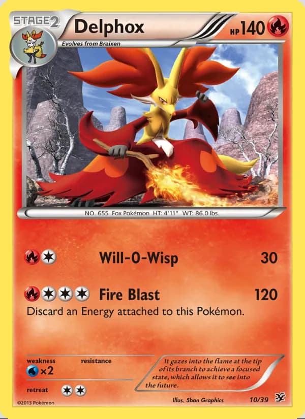 Delphox — Kalos Starter Set #10