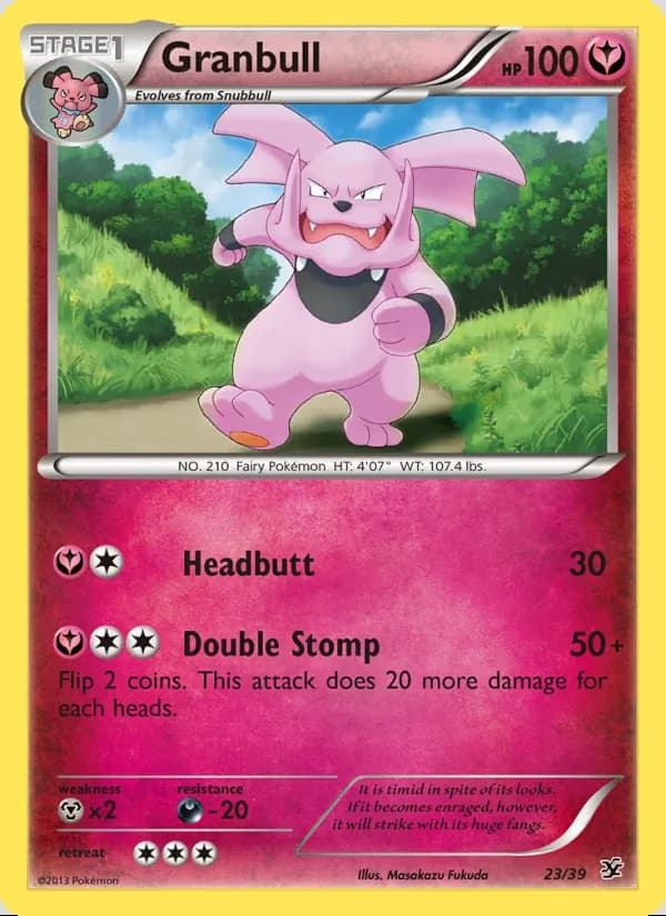 Granbull — Kalos Starter Set #23