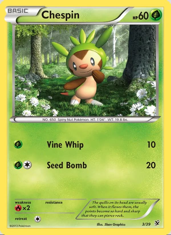 Chespin — Kalos Starter Set #3