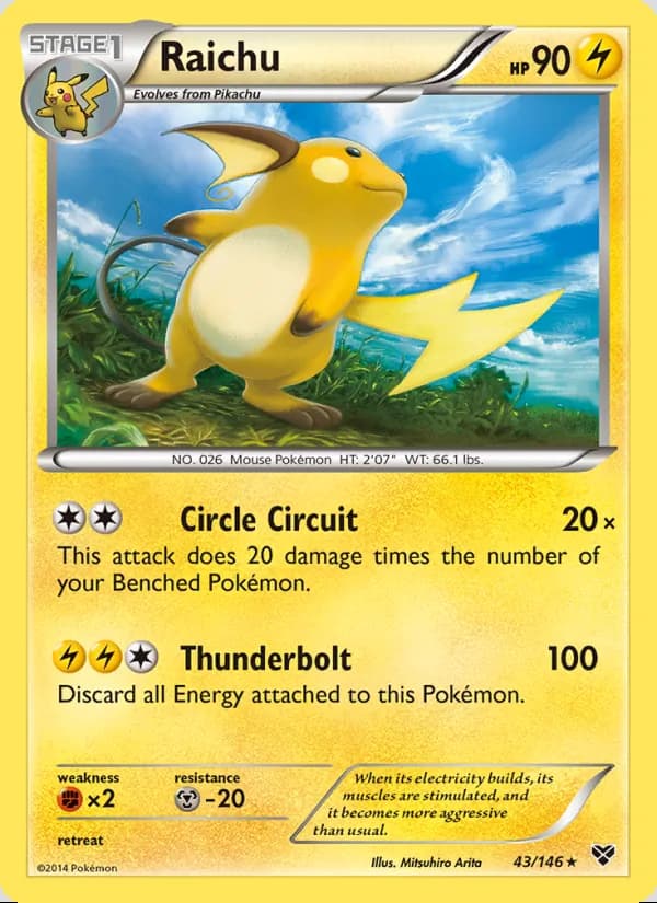 Raichu — XY #43