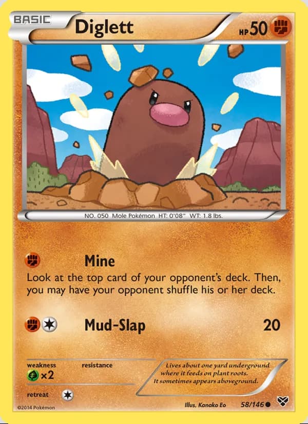 Diglett — XY #58