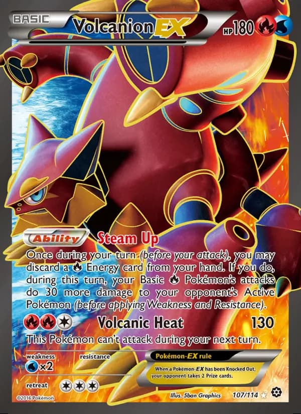 Volcanion EX — Steam Siege #107