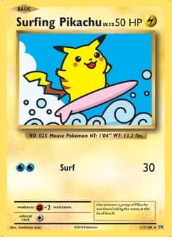 Surfing Pikachu — Evolutions #111