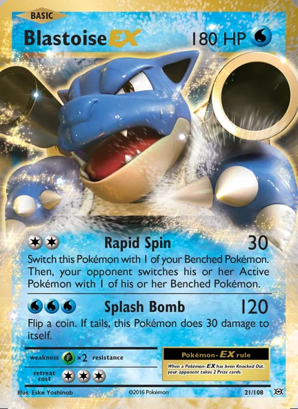 Blastoise EX — Evolutions #21