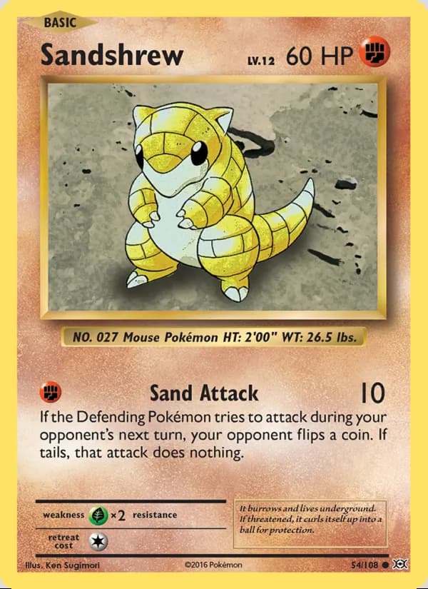 Sandshrew — Evolutions #54