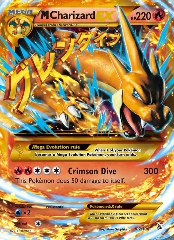 M Charizard EX — Flashfire #107