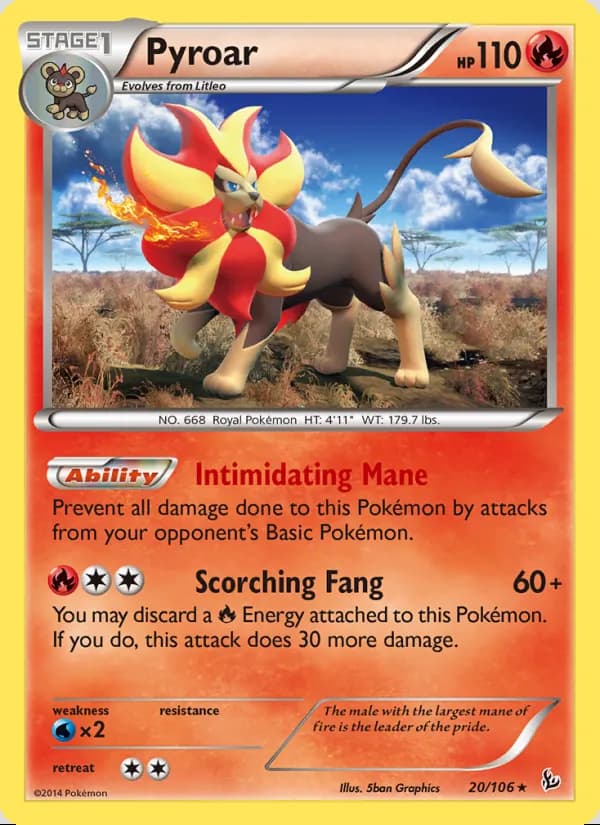Pyroar — Flashfire #20