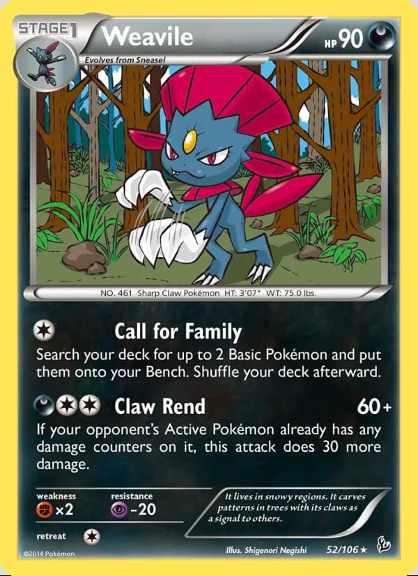 Weavile — Flashfire #52