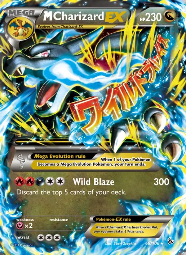 M Charizard EX — Flashfire #69