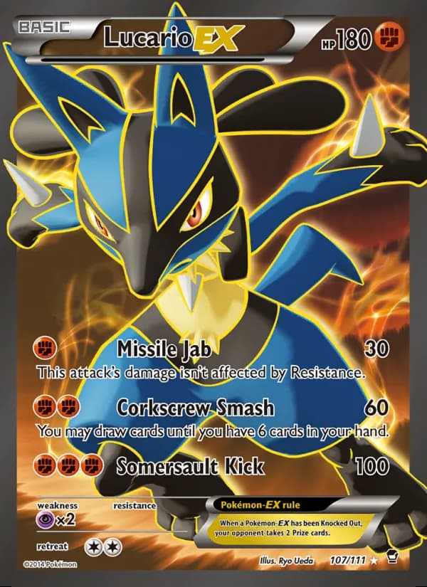 Lucario EX — Furious Fists #107