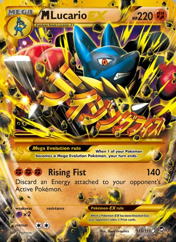 M-Lucario EX — Puños Furiosos #113