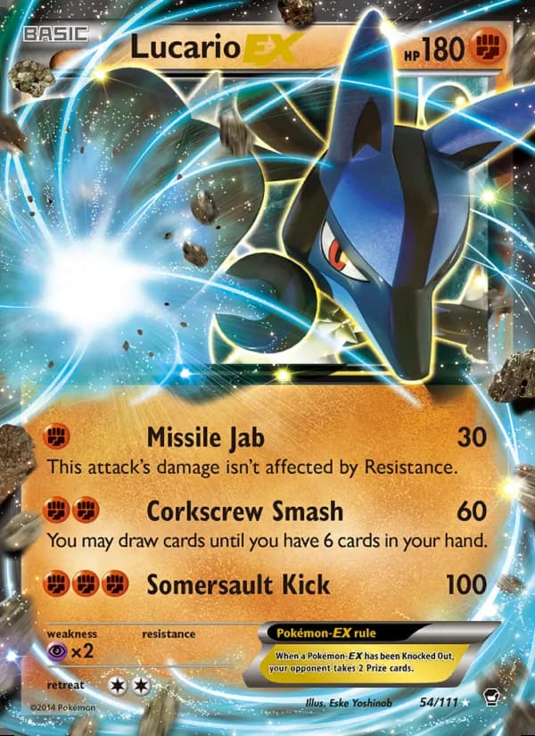 Lucario EX — Furious Fists #54