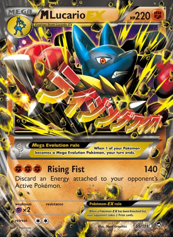 M-Lucario EX — Puños Furiosos #55
