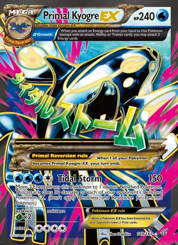 Primal Kyogre EX — Primal Clash #149