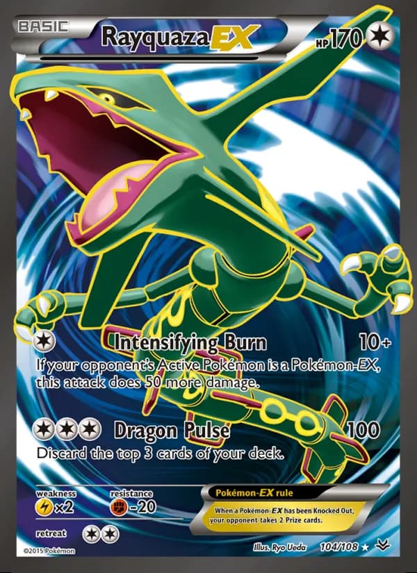 Rayquaza EX — Cielos Rugientes #104