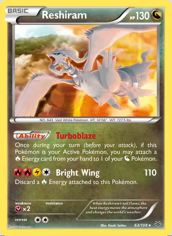 Reshiram — Roaring Skies #63