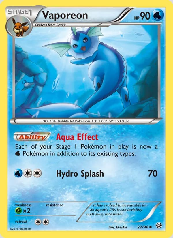 Vaporeon — Antiguos Orígenes #22