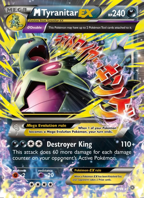 M-Tyranitar EX — Antiguos Orígenes #43
