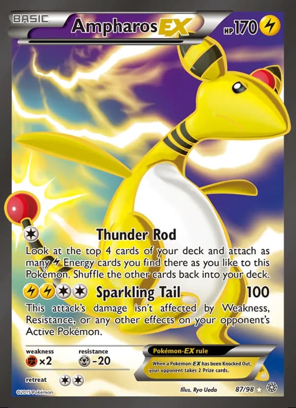 Ampharos EX — Ancient Origins #87