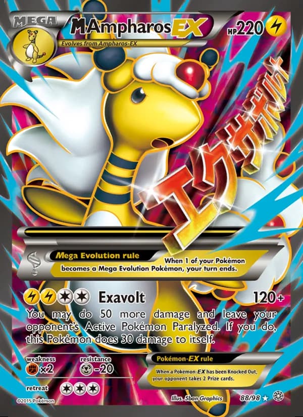 M Ampharos EX — Ancient Origins #88