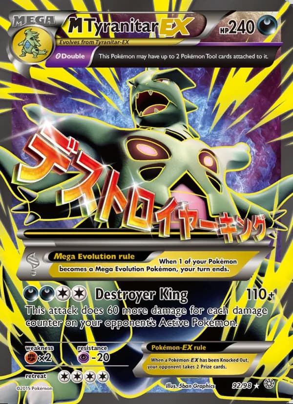 M-Tyranitar EX — Antiguos Orígenes #92
