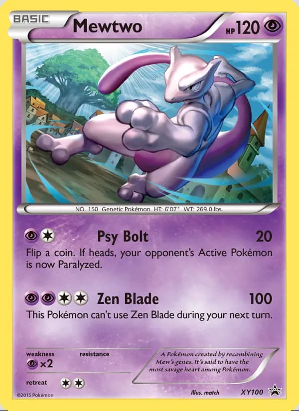 Mewtwo — XY Black Star Promos #XY100