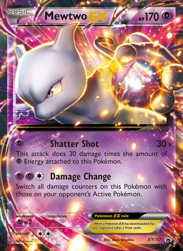 Mewtwo EX — XY Black Star Promos #XY107