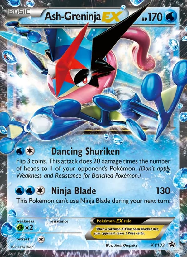 Ash Greninja EX — XY Black Star Promos #XY133