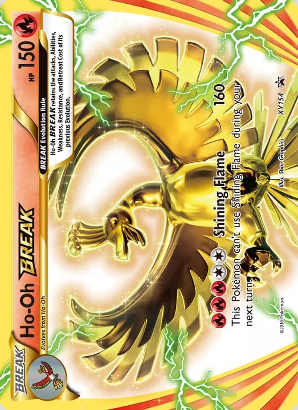 Ho-Oh BREAK — XY Black Star Promos #XY154