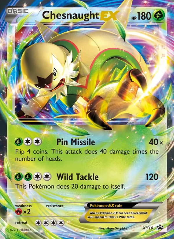 Chesnaught EX — XY Black Star Promos #XY18