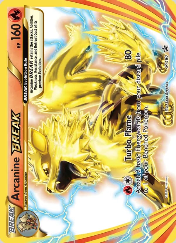 Arcanine BREAK — XY Cartas de promoción #XY180