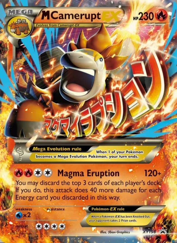 M Camerupt-EX — XY Black Star Promos #XY198