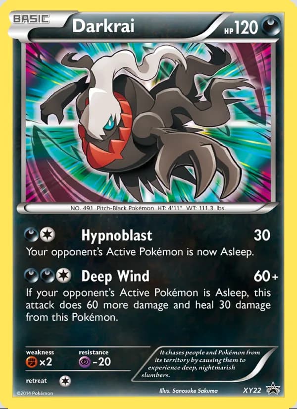 Darkrai — XY Black Star Promos #XY22