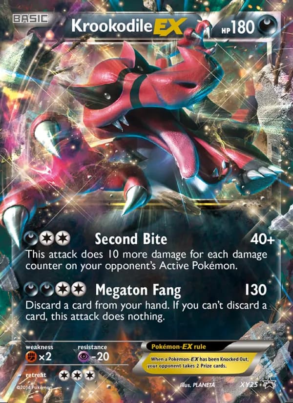 Krookodile EX — XY Black Star Promos #XY25