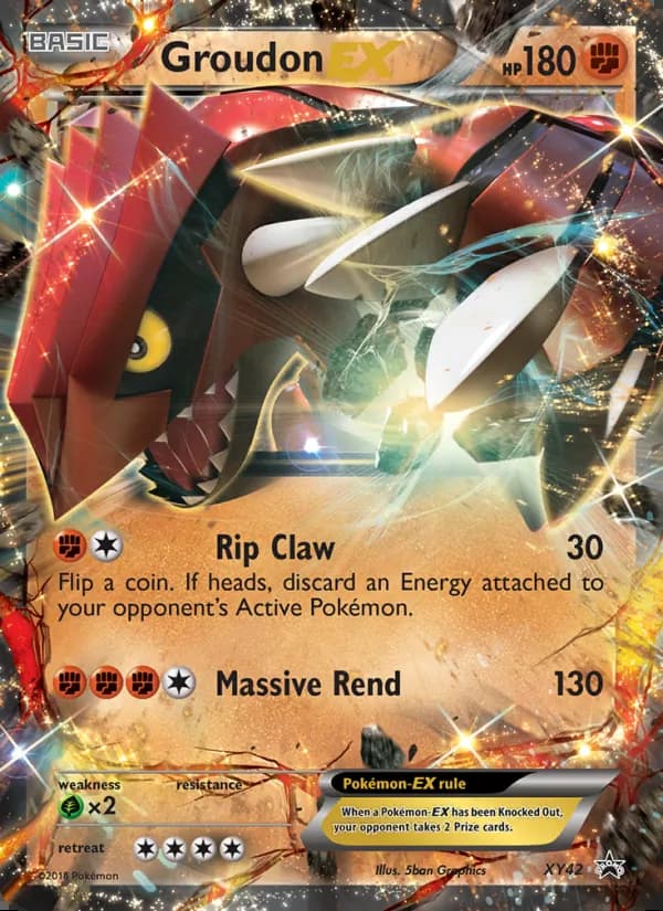Groudon EX — XY Black Star Promos #XY42
