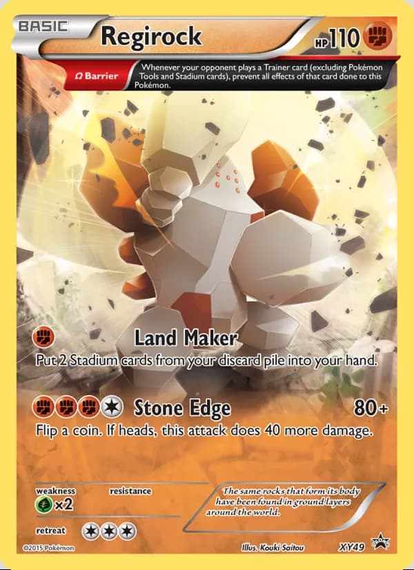 Regirock — XY Black Star Promos #XY49