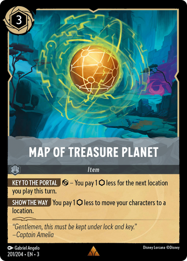 Map of Treasure Planet — Into the Inklands #201