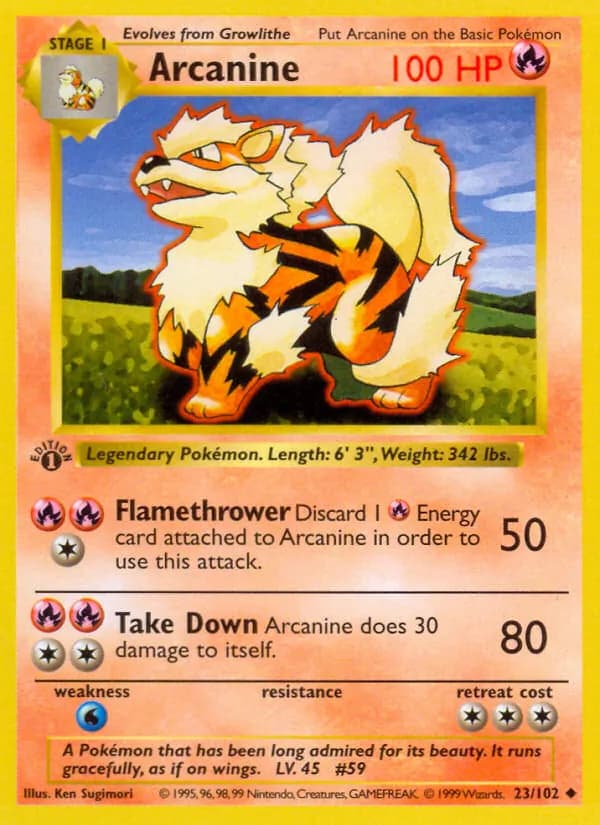 Arcanine — Base Set #23
