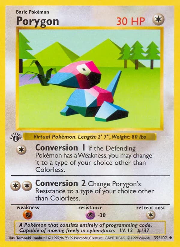 Porygon — Base Set #39