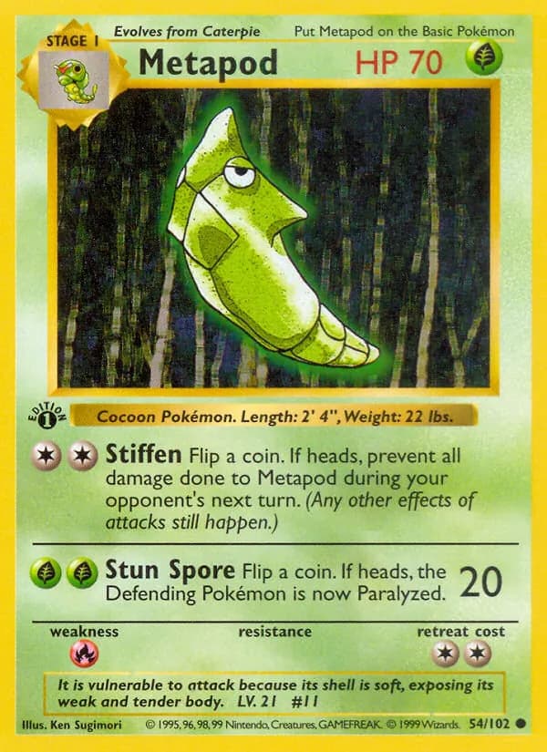 Metapod — Base Set #54