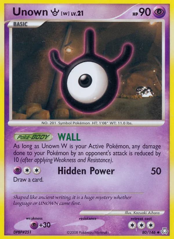 Unown W — Legends Awakened #80