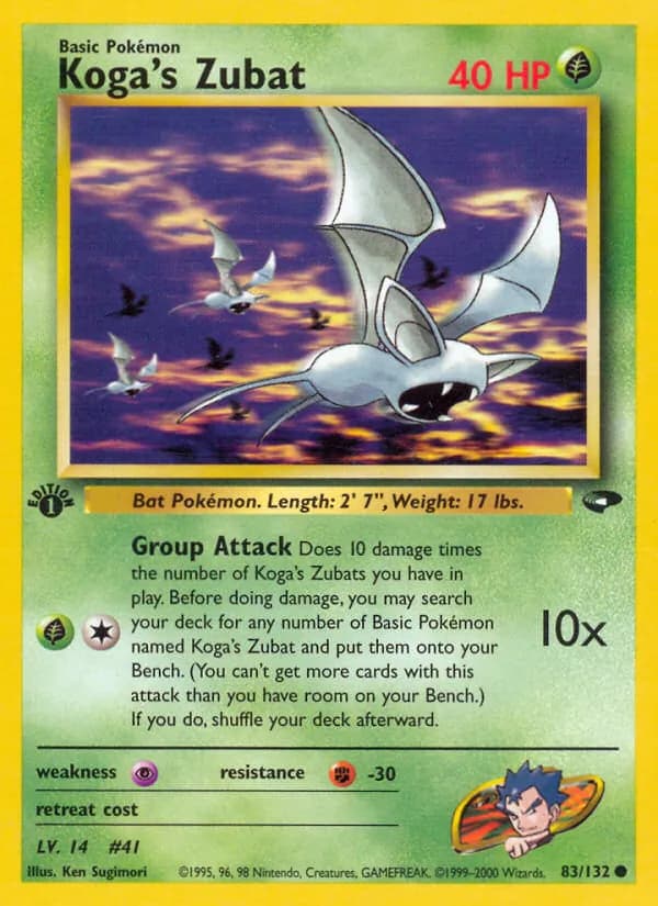Koga's Zubat — Gym Challenge #83